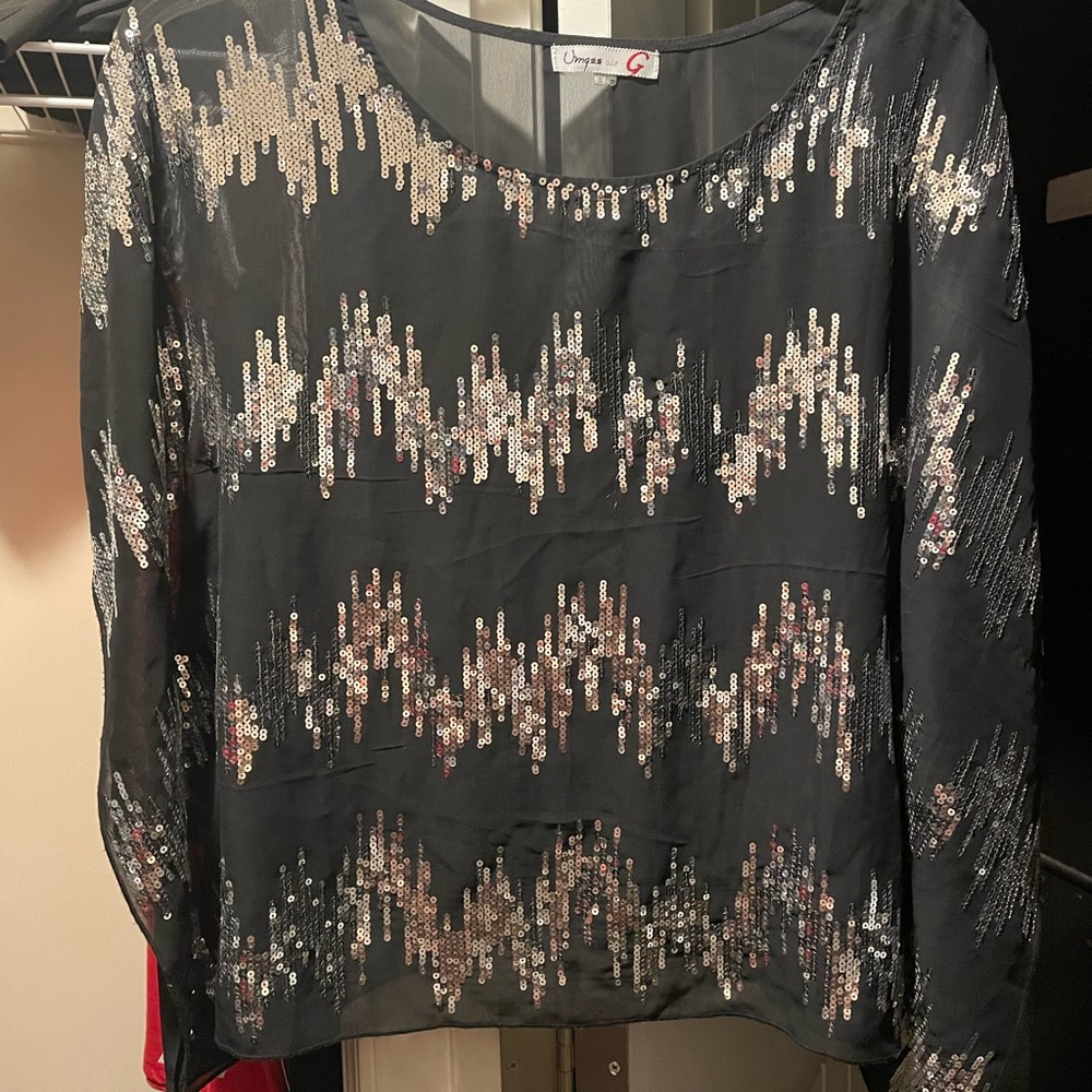 Umgee USA sequin pattern top